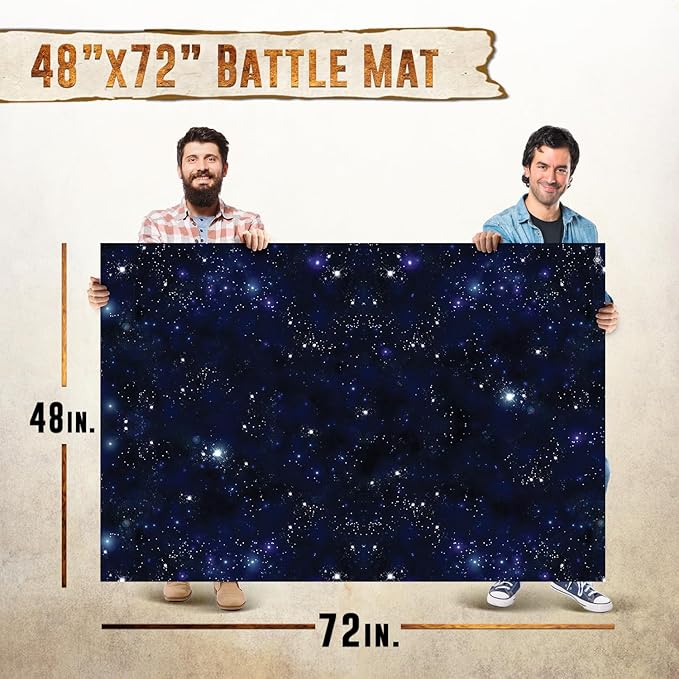 Battle Game Mat for DND - [48" x 72"] Wargaming Tabletop Map - Gaming Board for Warhammer 40k, Dungeons and Dragons, Wargame RPG - Vinyl Gaming Space Terrain