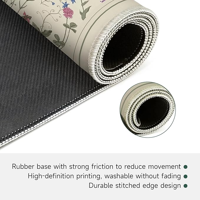 Mahjong Mat for Table, Durable Mahjong Table Cover with Unique Design, Premium Mahjong Accessories, Perfect Mahjong Gifts for Women, Game Mat for Mahjong and Board Game Enthusiasts Ethereal Blossom