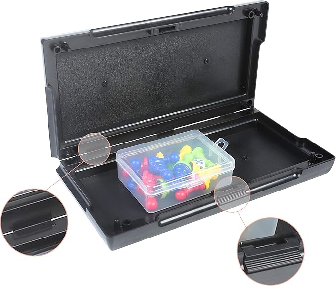 KIDAMI Ludo Magnetic Board Game Set, Folding and Light-Weight for Carrying, Gift for All Age (10 X 10 inches)