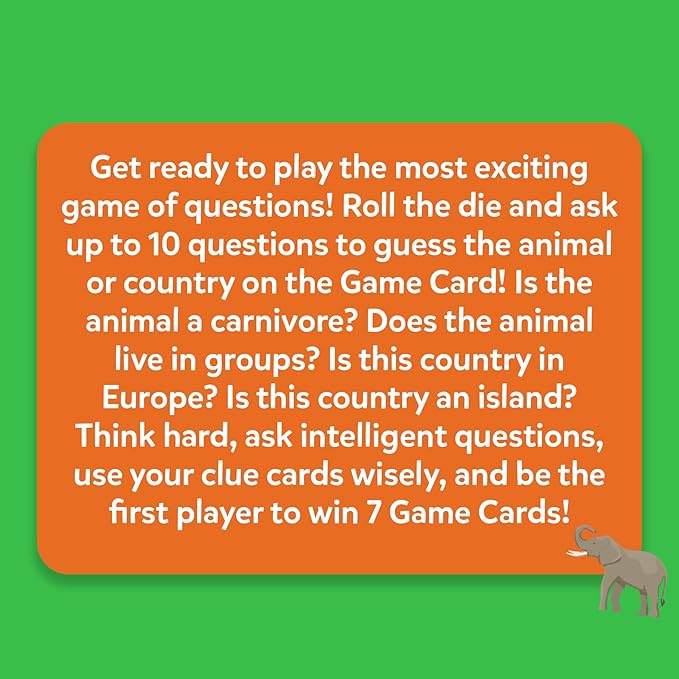 Skillmatics Guess in 10 Animals & Countries Combo, Perfect for Boys, Girls, Kids & Families Who Love Card Games, Educational Toys, Board Games, Trivia, Gifts for Ages 8, 9, 10 & Up
