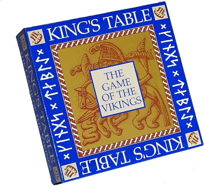 WE Games King's Table Wooden Games, Tablut Viking Strategy Board Games, 2 Player Games for Adults, Beautiful Home Decor, Wooden Board Games for Living Room Decor, Quality Birthday Gifts Museum Game