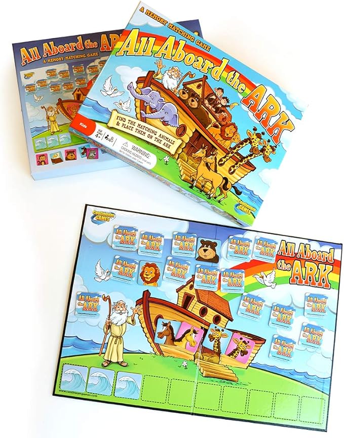 Continuum Games - All Aboard the Ark Board and Matching Game - Kids Ages 4 and Up
