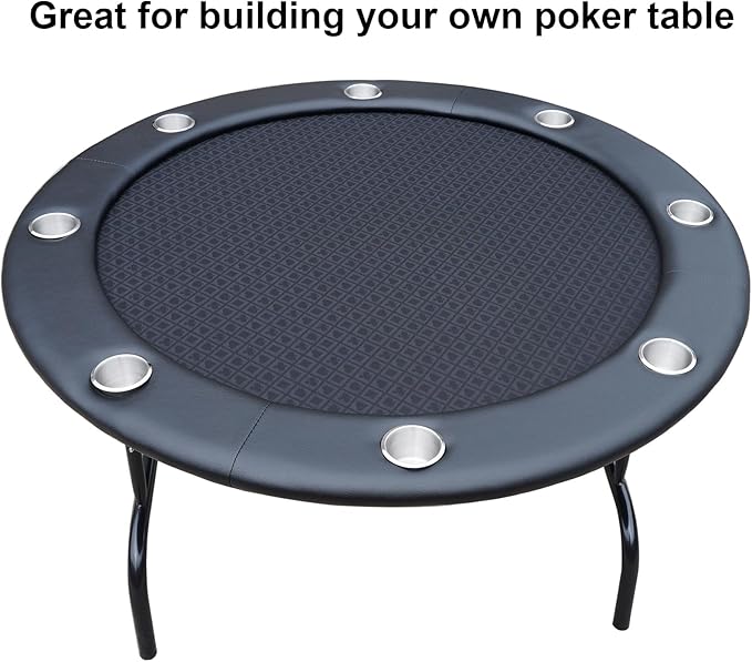 Speed Cloth Poker Table Fabric - 108X60 Inch Section of Casino Card Game Table Felt Top Cover Accessories - Black