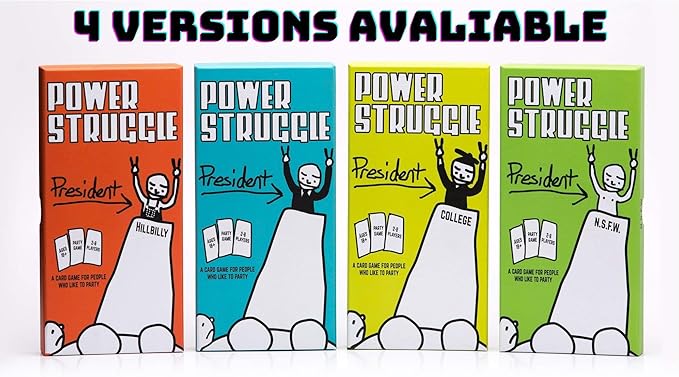 Power Struggle Party Card Game for Adults, Parties, Groups & Game Night - Hilarious Card Game for Party People (Hillbilly)