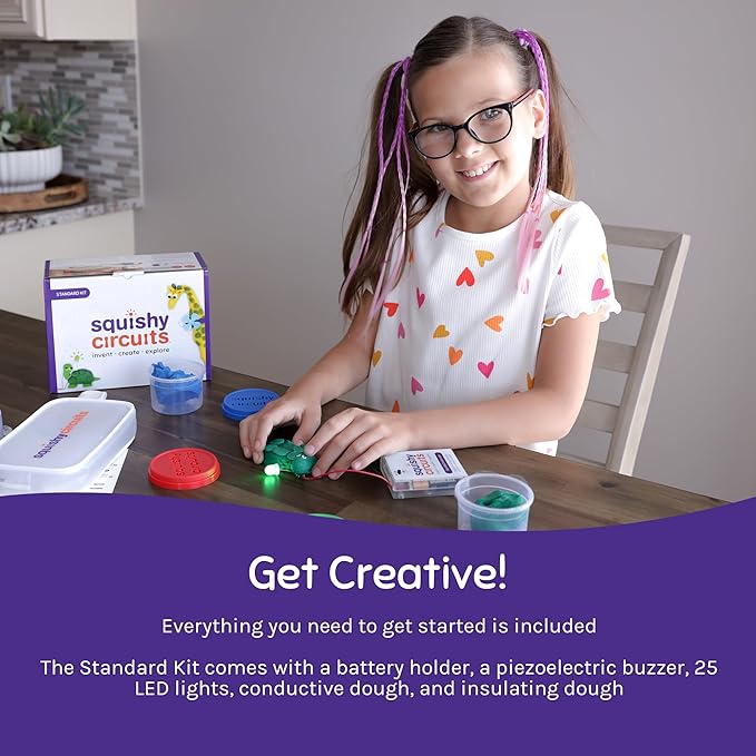 Standard Kit - Explore Electrical Circuits with Play Dough - STEM Science Kits for Kids Age 8-12 - Fun and Educational at Home, Classroom, Camp, and More!