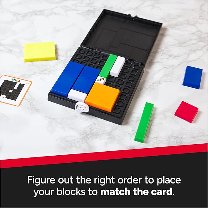 Rubik’s Cube Gridlock Game, The Problem-Solving Puzzle Game Based on The Iconic Rubiks Cube Brain Teaser Fidget Toy for Adults & Kids Ages 7+