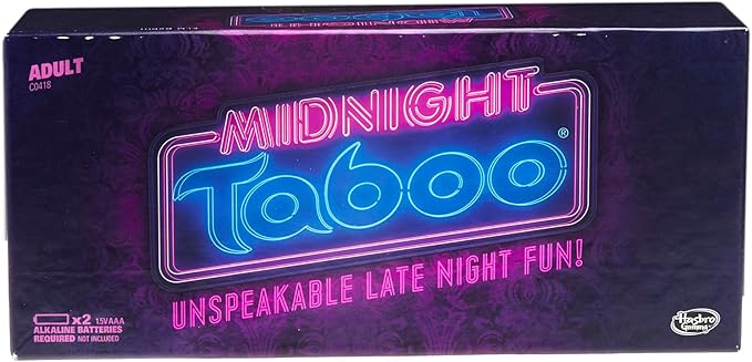 Hasbro Gaming Midnight Taboo Game, Board Game for Adults, Fun and Hilarious Adult Party Game, Game of Unspeakable Late-Night Fun