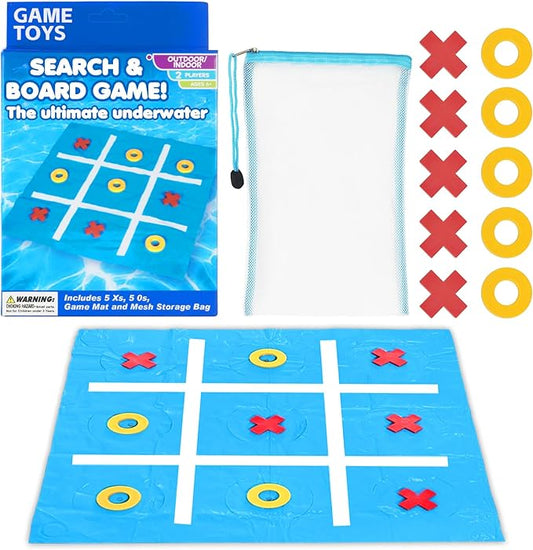 DGO Diving Tic Tac Toe Strategic Board Game for Kids and Family, Underwater Search and Find Board Game, Summer Party Favors, Classic Educational Toys Gifts for Boys & Girls Ages 6, 7, 8, 9 & Up