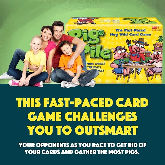 R&R Games Pig Pile, Kid’s Card Game