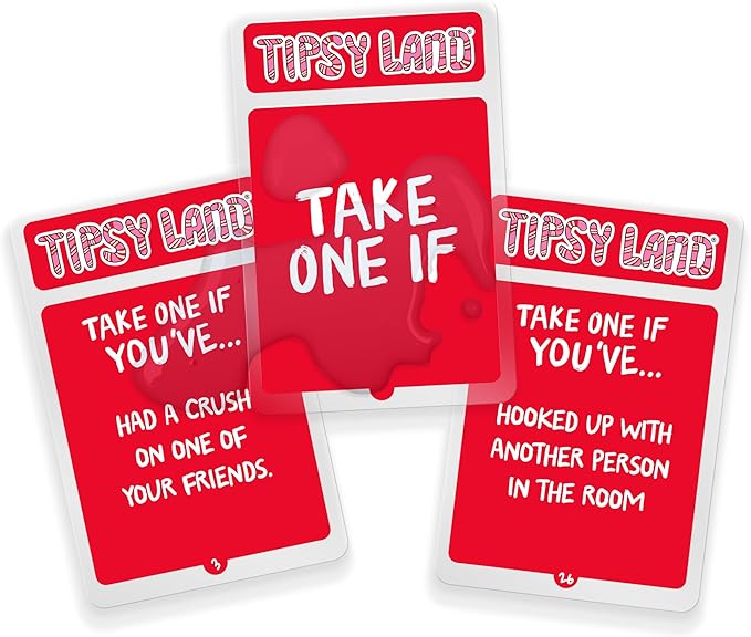TIPSYLAND Original Edition | Offical Product | Hilarious Adult Board Game | Group Game for Game Nights, Parties and More | Fun Challenges, Dares & Mini-Competitions | 3-8 Players