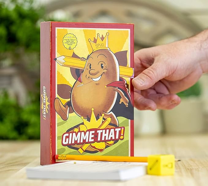 Gimme That! by The Creators of Taco Cat Goat Cheese Pizza, Family Party Game 3 to 8 Players, Ages 8+, 1 Minute to Learn and Ridiculously Fun to Play!