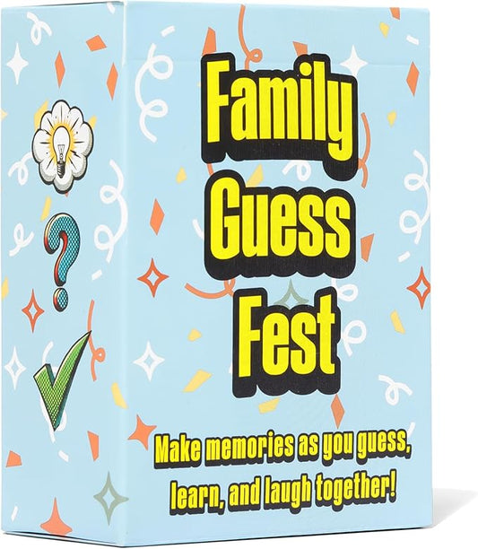 Family Guess Fest - A Lively Family Game Where You Laugh, Learn, and Create Memories Together - Playful Conversation Starter Game for Kids, Teens, and Adults - Family Games