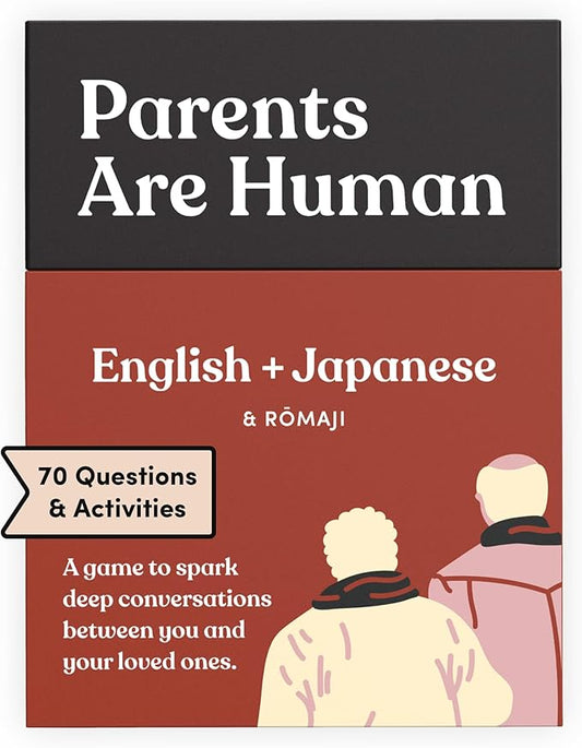 Parents Are Human Bilingual Conversation Cards, English + Japanese