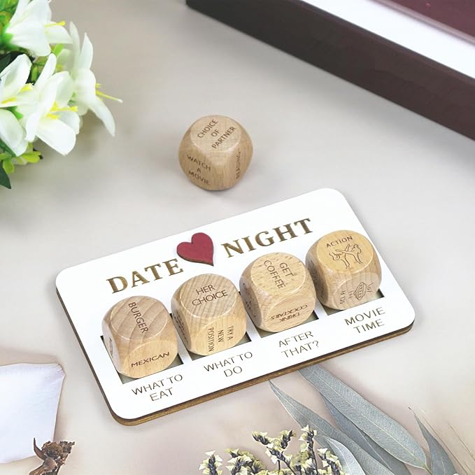 Couples Games Gifts for Men Women, Date Night Dice Ideas, Couple Gifts Toys Games, Anniversary Birthday Engagement Valentine's Day Gifts for Boyfriend Girlfriend Husband Wife Groom Bride Him Her