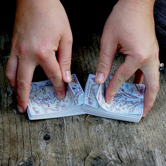 Chesapeake Bay Map Standard 52-Deck Playing Cards - Official Vegas Poker Size
