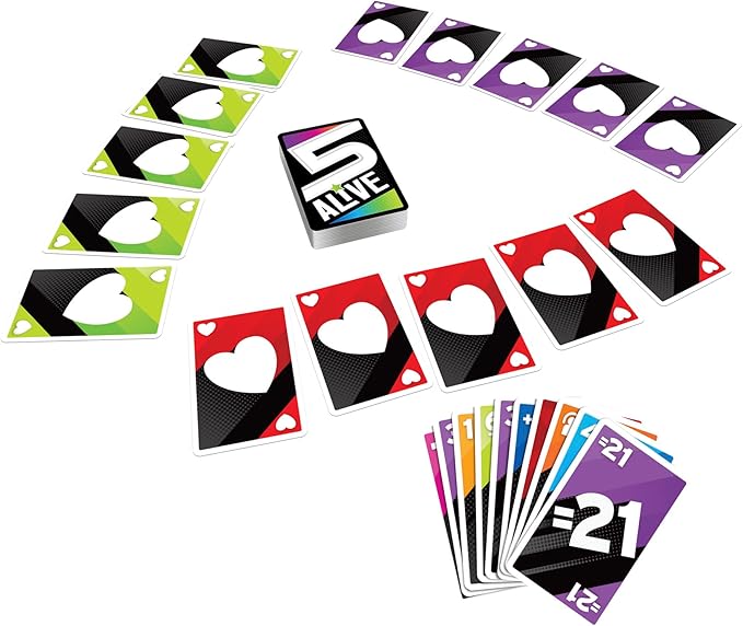 5 Alive Card Game, Fast-Paced Game for Kids and Families, Easy to Learn, Fun Family Game for Ages 8 and Up, Card Game for 2 to 6 Players