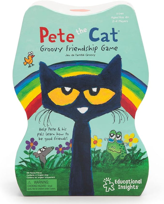 Educational Insights Pete The Cat® Groovy Friendship Game - Board Games for Kids, SEL Games for Kids, Gift for Ages 4+