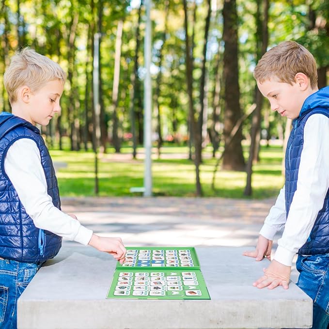 Magnetic Memory Matching Games for Toddlers Ages 3+, Travel Games for Kids, Fun Educational Toys for Nature & Road Trips