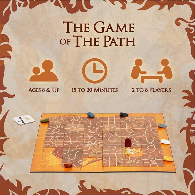 Calliope Tsuro - The Game of The Path - A Family Strategy Board Game For Adults and Kids 2-8 Players Ages 8 & Up