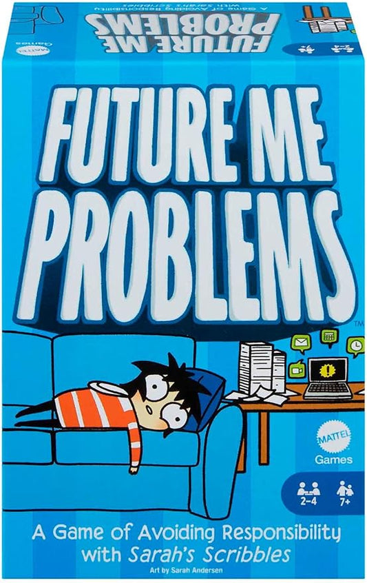 Mattel Games Sarah's Scribbles Future Me Problems Card Game for All About Avoiding Responsibility