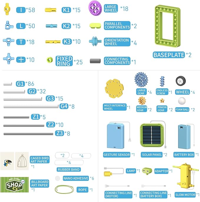 STEM Building Kit for Kids, 430 Pieces Engineering Kits for Kids Age 8-12