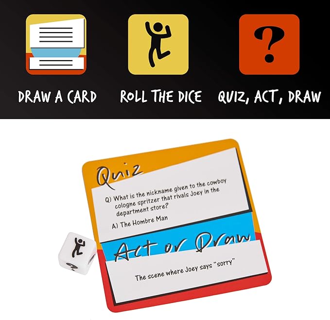 Paladone Friends TV Show Quiz Act or Draw Game - Officially Licensed Friends Merchandise (AMZ7270FR)