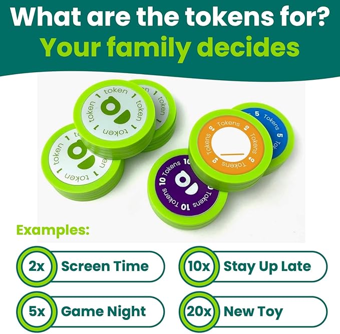 (1st Generation, Not Compatible W/App Positive Reinforcement Game for Families; Replace Behavior, Reward, and Chore Charts for Kids with a Visual Timer, Token Allowance, and Time in Tool
