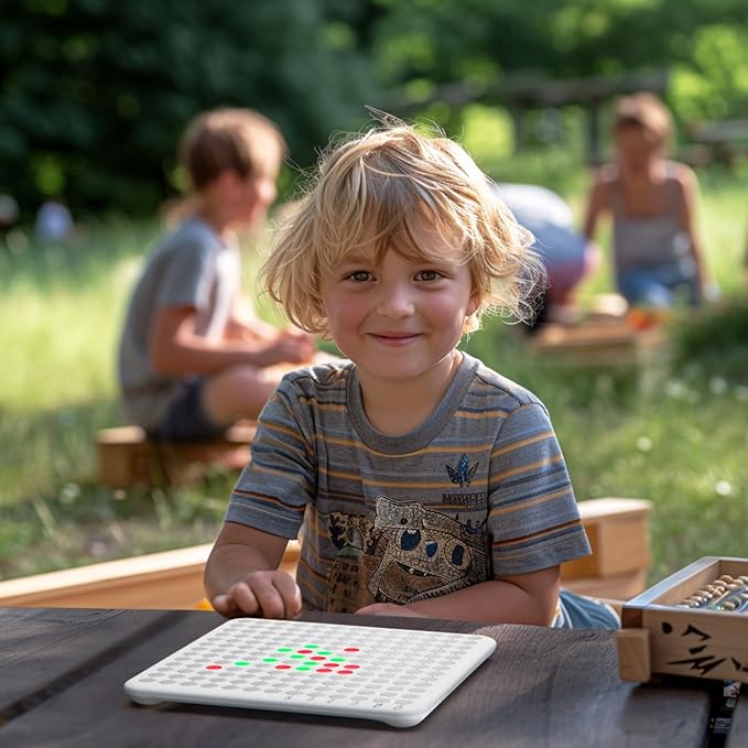 Handheld Game for Kids, Kids Games, Board Games,Family Games Chess Game for Kids and Adults, Calming Board Strategy Game Casual Interactive for Relieve Stress, Pixel Drawing Board for Girls Boys