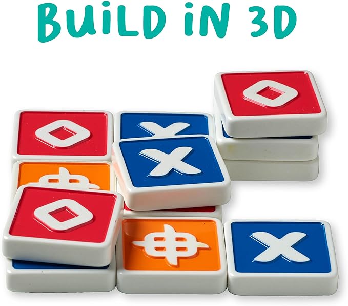 Trixo — Fast-Paced Tile Stacking Strategy Game by FlexiQ, Brain Teasers for Kids 7+, Board Games for Family Night