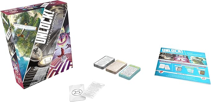 UNLOCK! Escape Adventures Card Game - Escape Room-Inspired Cooperative Adventure, Fun Family Game for Kids and Adults, Ages 10+, 1-6 Players, 1 Hour Playtime, Made by Space Cowboys