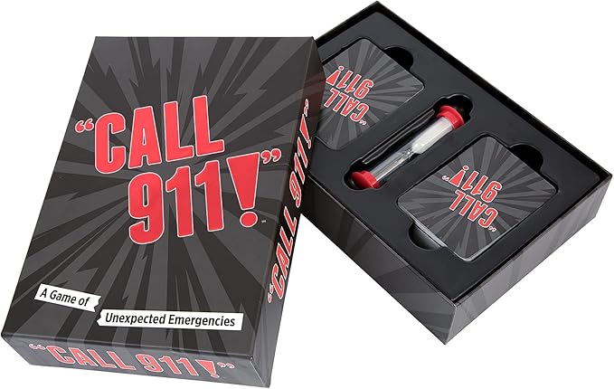 Call 911! | A Family Game of Unexpected Emergencies | Family Card Games for Adults & Kids, 200 Emergency Prompts | Fun Card Games for Family Game Nights, Nurse Graduation Gifts, & Parties | Ages 14 Up