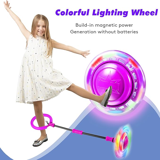 Amble Skip Ball for Kids - Ankle Skip Toy Jump Ball - Birthday Gift for Girls and Boys - Outdoor Indoor Toys for 5 6 7 8 9 10 Years Old Kids & Adults