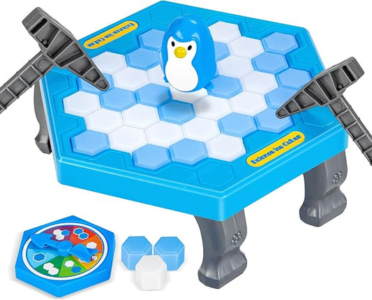SS Save Penguin On Ice Game, Penguin Trap Break ice Activate Family Party Ice Breaking Kids Puzzle Table Knock Block