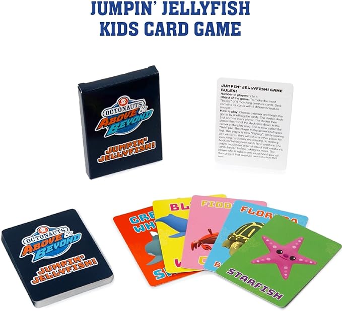 Mighty Mojo Octonauts Kids Classic Card Games - Memory Game, Go Fish & Old Maid Fun Family Game for Boys and Girls Party Toys Night – Three Total Easter Basket Stuffer