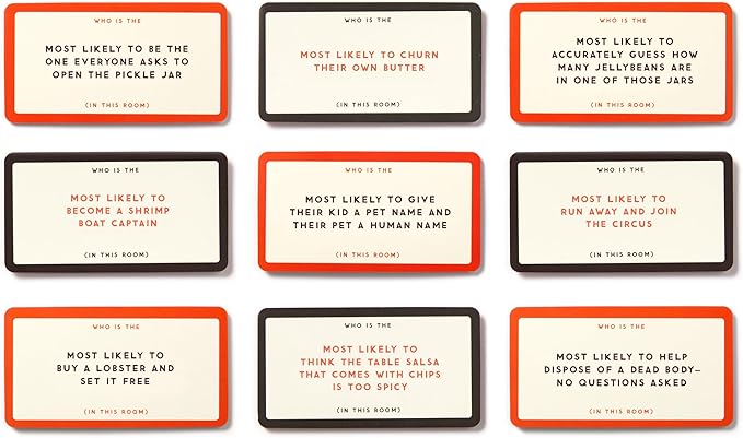 Brass Monkey Without A Doubt – Social Party Game with 200 Game Card Prompts to Nominate Players with Random Superlatives