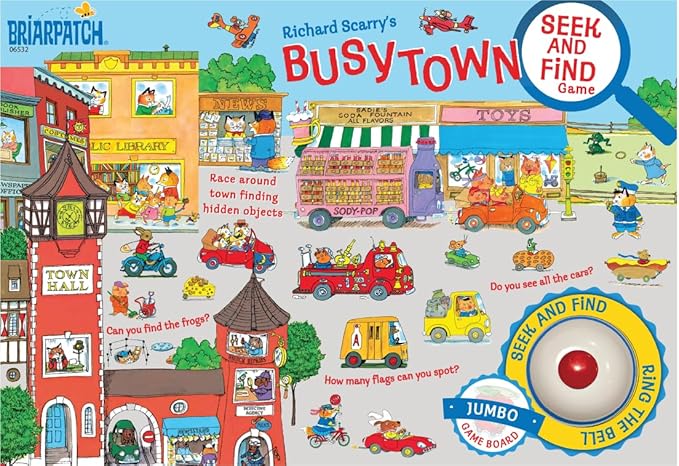 Briarpatch, Richard Scarry's Busytown Seek and Find Game, Based on Early Reader Books for Preschool, Kindergarten and 1st Grade