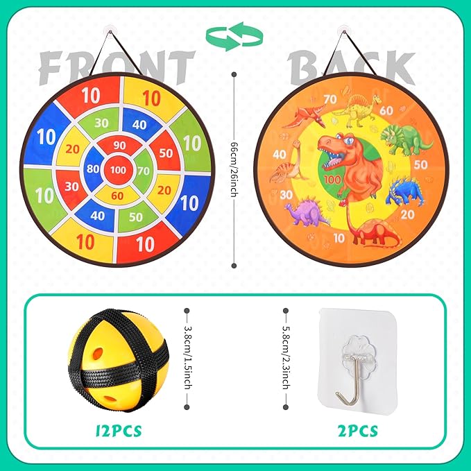 58PCS Carnival Games Combo Set, Dart Board Games Knock Down Can Games Bean Bag Toss Game Party Games Indoor Outdoor Birthday Party Games Fall Festival Field Day Games For Kids Adults Yard Games