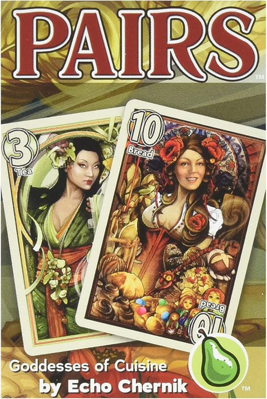 Cheapass Games Pairs: Goddesses of Cuisine - Themed Press Your Luck Card Game, Greater Than Games, Age 12+, 3-6 Players