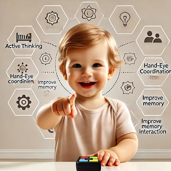 Light Up Memory Game Handheld Electronic Toys Color Memorizing Classic Board Games Quiz Game with Lights and Sounds
