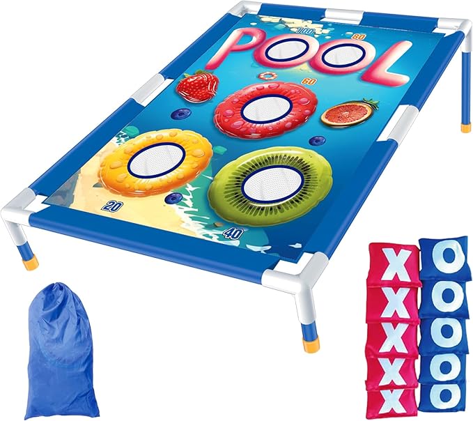 Remit Bean Bag Toss Game, Fun Outdoor Cornhole Set for Ages 3-8