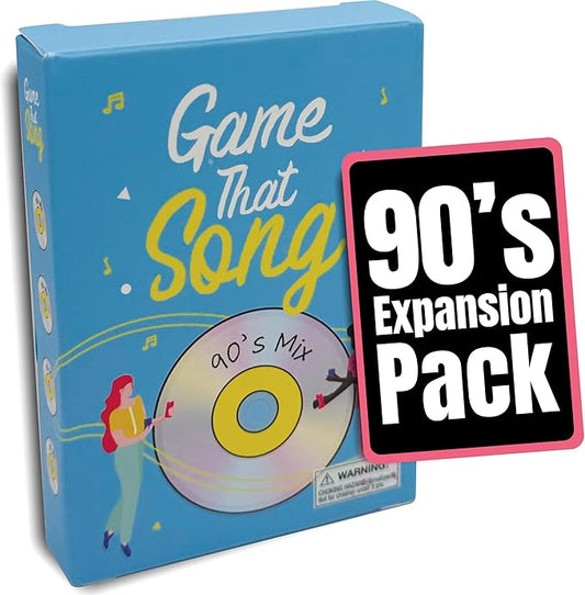 90's Mix Expansion - 50 New Cards - Music Card Game for Family, Adults, and Teens. Hilarious, Addictive, and Competitive Fun for Game Nights!
