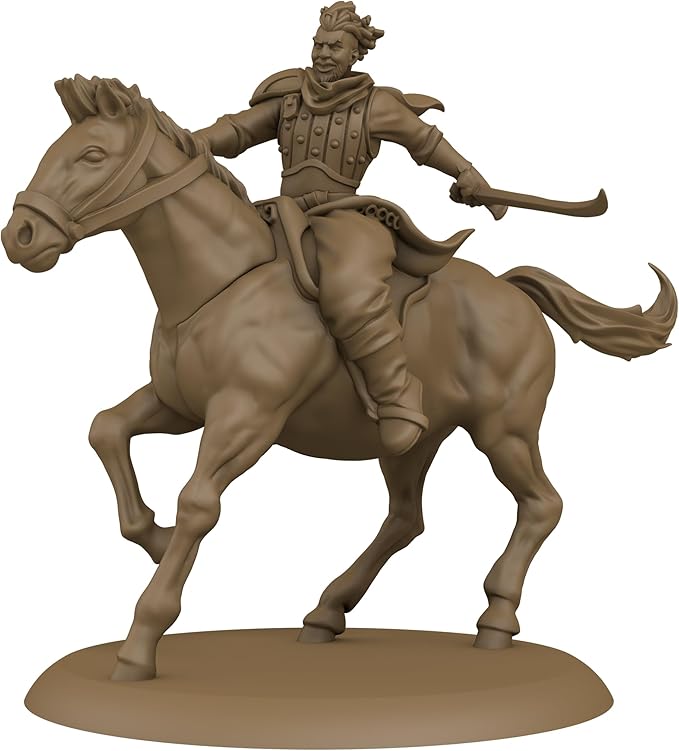 CMON A Song of Ice and Fire Tabletop Miniatures Bloody Mummer Zorse Riders Unit Box - Mercenary Mounted Mayhem, Strategy Game for Adults, Ages 14+, 2+ Players, 45-60 Minute Playtime, Made by CMON