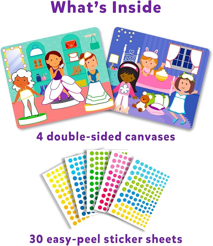 Skillmatics Dot It Sticker Art Activity - Dress Up, Mess-Free Fun for Kids, 500+ Stickers, Craft Kits, DIY Scrapbooking Activity, Travel Toys, Gifts for Boys & Girls Ages 3, 4, 5, 6, 7