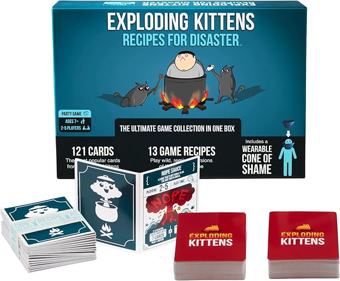 Recipes for Disaster by Exploding Kittens - 2-5 Players - Ages 7+ - 15 Minutes to Play - Deluxe High Stakes Card Game - Ideal for Party, Family Game Night, Kids and Adults