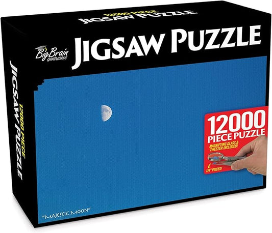 Prank-O 12,000 Piece Jigsaw Puzzle - White Elephant Gifts for Adults, Empty Box, Gag Gift Box for Puzzle Lovers, Joke Gifts for Christmas, Holidays, Parties