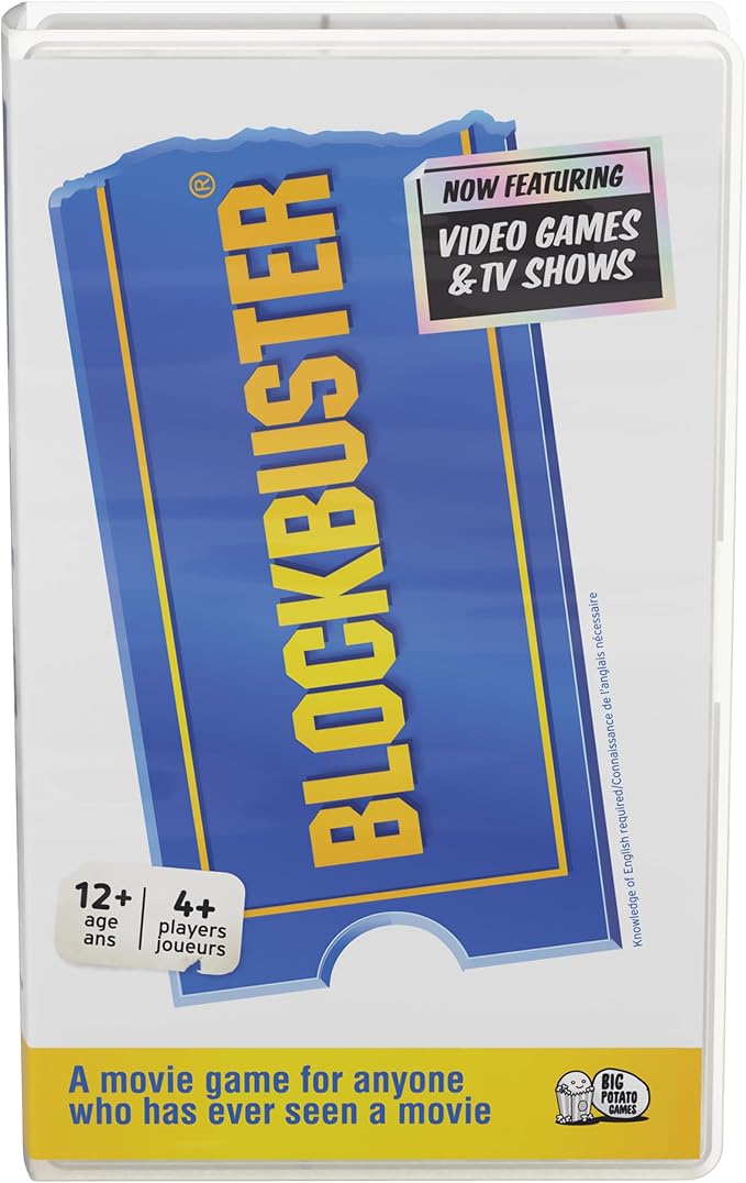 The Blockbuster Game: A Movie Party Game for The Whole Family- Now Featuring Video Games & TV Shows!