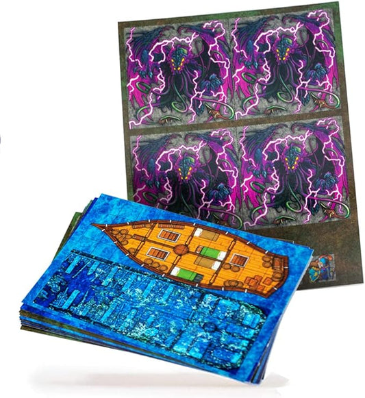 DUNGEON CRAFT: Brine Break Pack 2D Terrain Set ttrpg