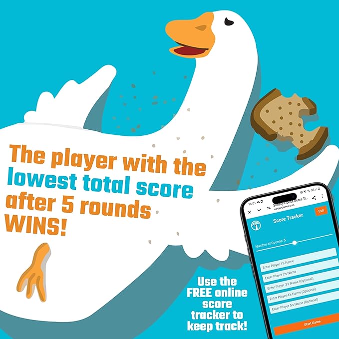 Sneaky Goose - Family Fun Strategy Card Game for Kids, Teens & Adults | Quick Thinking & Memory Game | Addictive and Entertaining | 2-5 Players | Age 8+