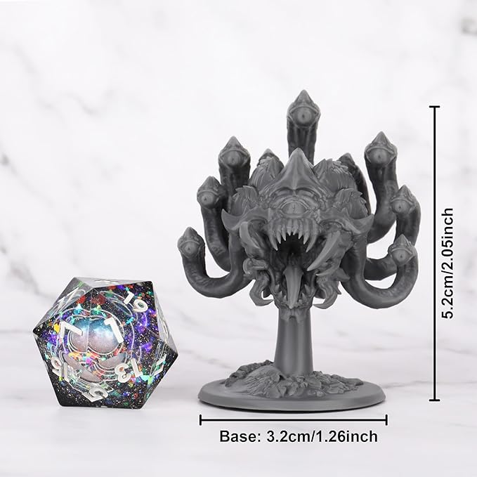 AUSPDICE 32mm DND Mini Beholder- RPG Dungeon Masters for D&D Board Games, Miniature Character