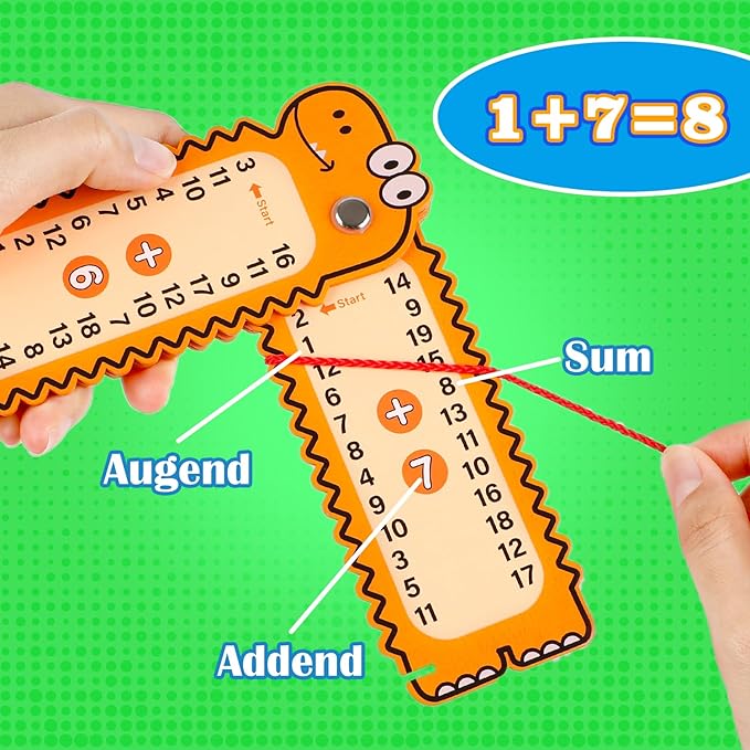 Addition Game Math Games for Kids, Math Manipulatives Homeschool Supplies Preschool Kindergarten Classroom Must Haves Math Facts Tools Math Supplies Learning Activities Educational Toys